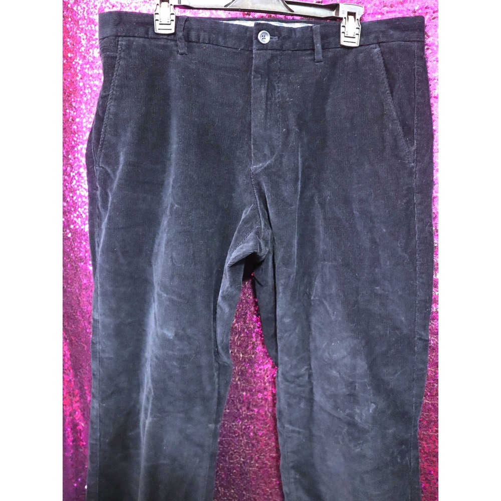 Navy Blue Corduroy Pants 35/30 Banana Republic Mens Vintage Straight Fit
